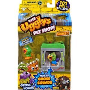 The Ugglys Pet Shop Series 1 Cracker Parrot Toy Collectible (Box Damage)